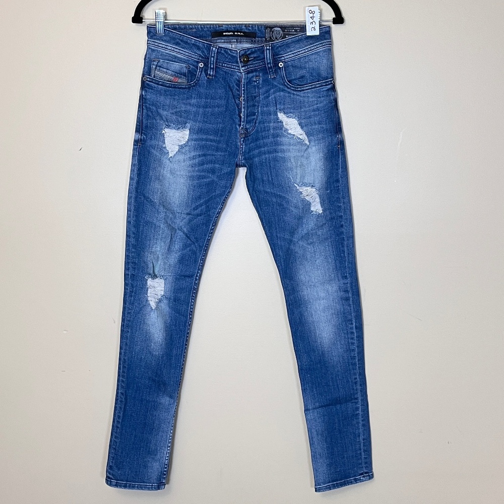 Diesel Sleenker Slim Skinny Stretch Jeans - Men's Size 28*31 - Blue
